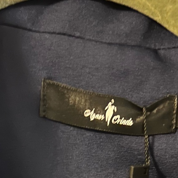 🆕 AGNES ORINDA WOMEN NAVY BLAZER (1X) NWT - Picture 5 of 6